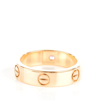 Cartier 18K Pink Gold Pink Sapphire 5.5mm LOVE Ring 59 9.25 4 of 4