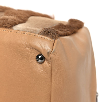 Chanel Lambskin Pony Hair Tote Dark Beige 12 of 12