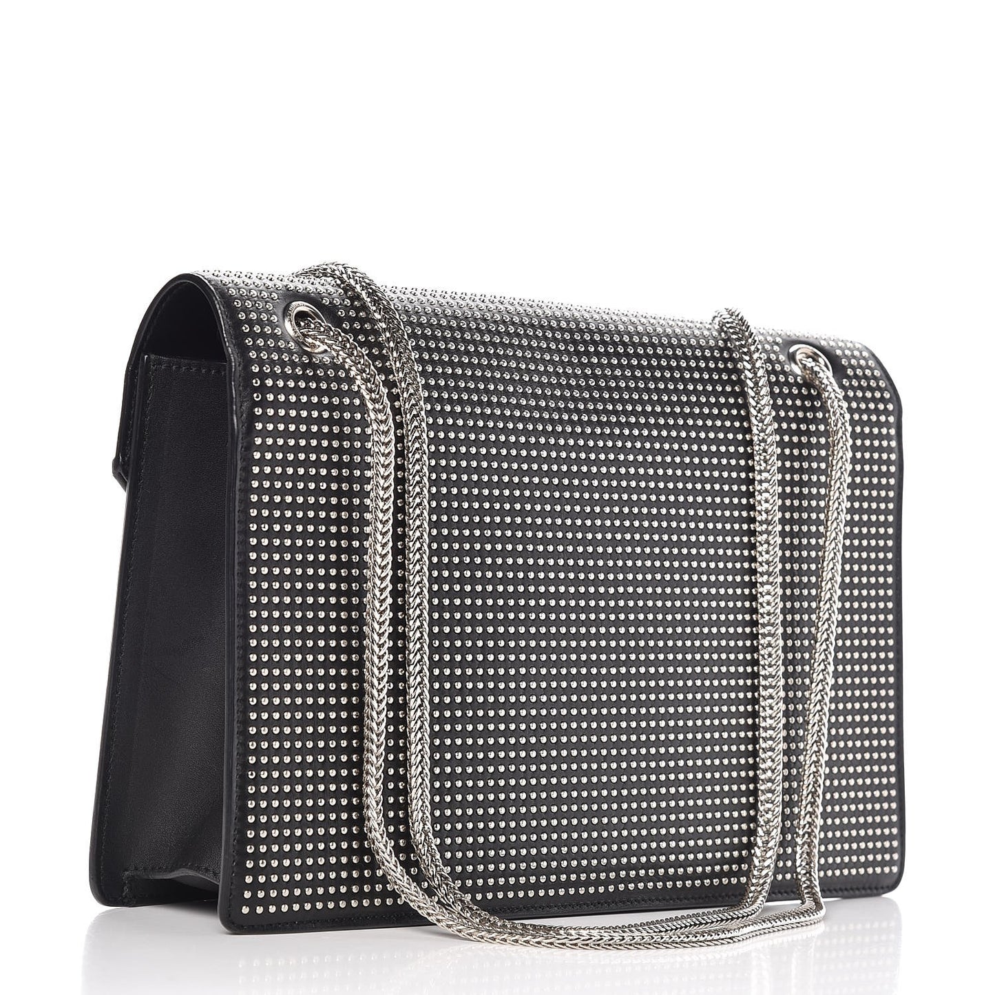 Calfskin Studded Medium Betty Black