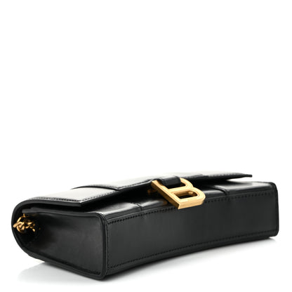 Balenciaga Shiny Box Calfskin Hourglass Chain Bag Black 4 of 10