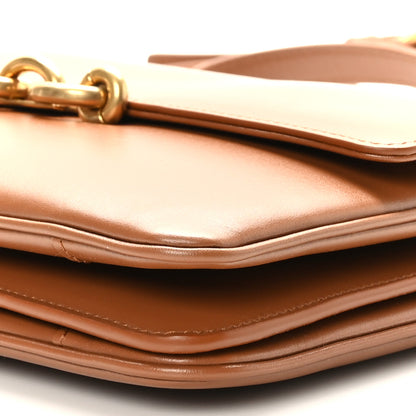 Saint Laurent Smooth Calfskin Le Maillon Satchel Brown 10 of 10