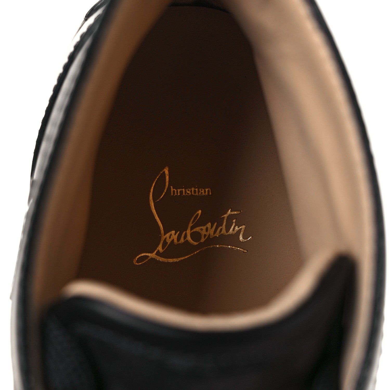 Christian Louboutin Calfskin Mens Louis Flat Sneakers 42.5 Black 15 of 22