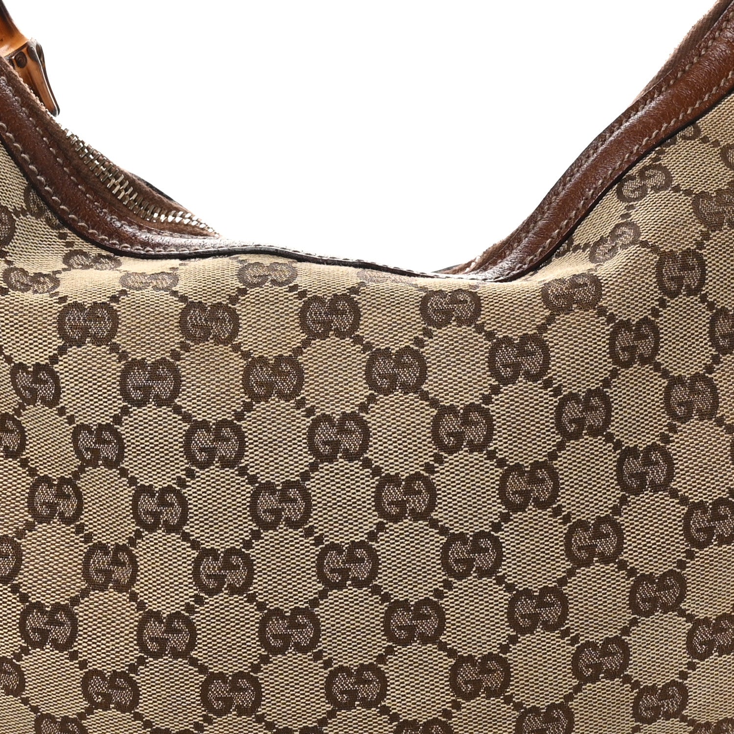 Gucci Monogram Bamboo Ring Hobo Brown 8 of 10