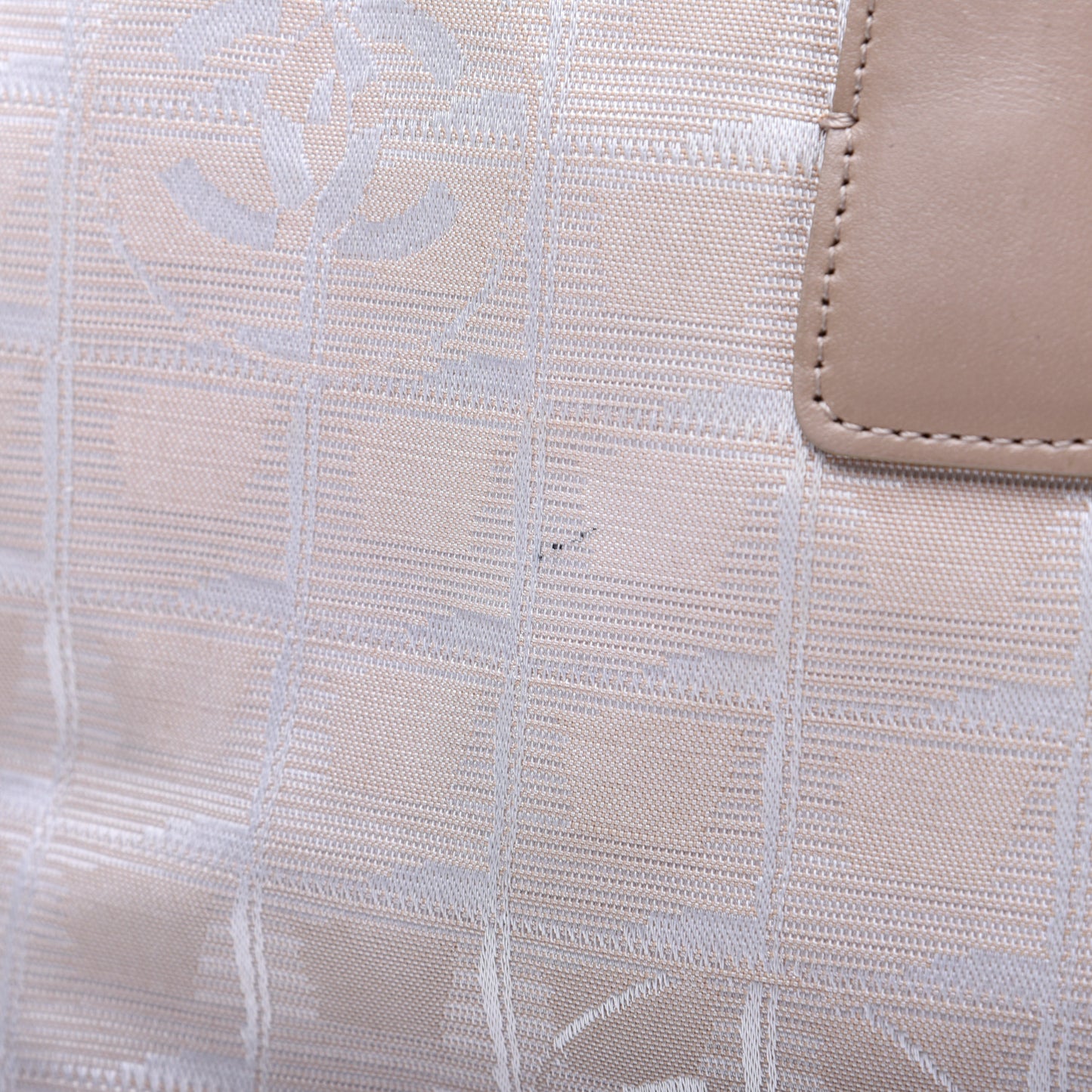 Nylon Medium Travel Tote Beige