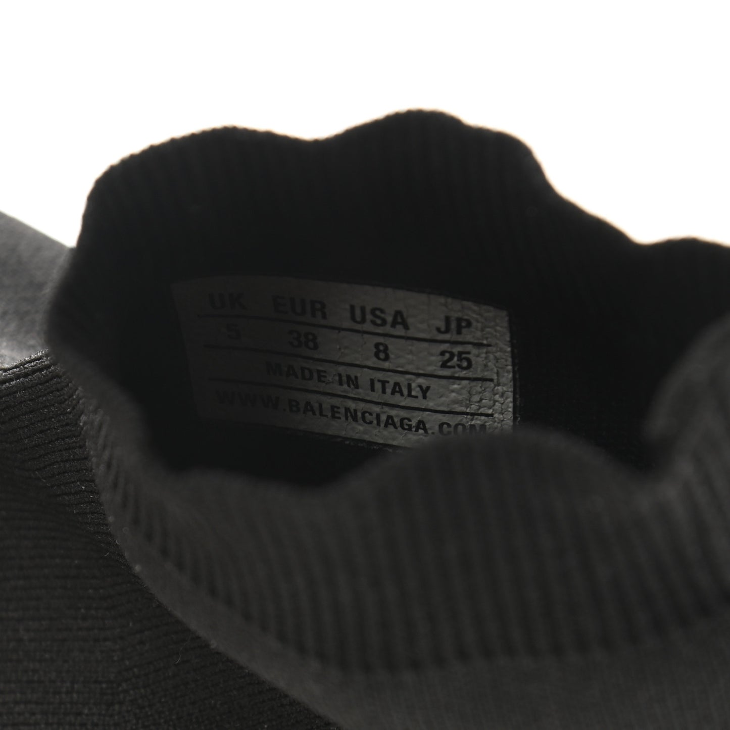 Neoprene Knit Womens Speed Sneakers 38 Black White
