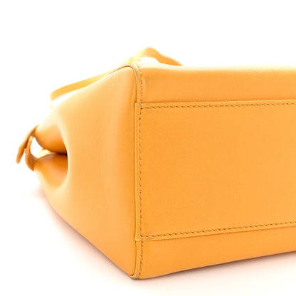 Fendi Nappa Mini Peekaboo Iconic Satchel Giallo Syrup 7 of 10