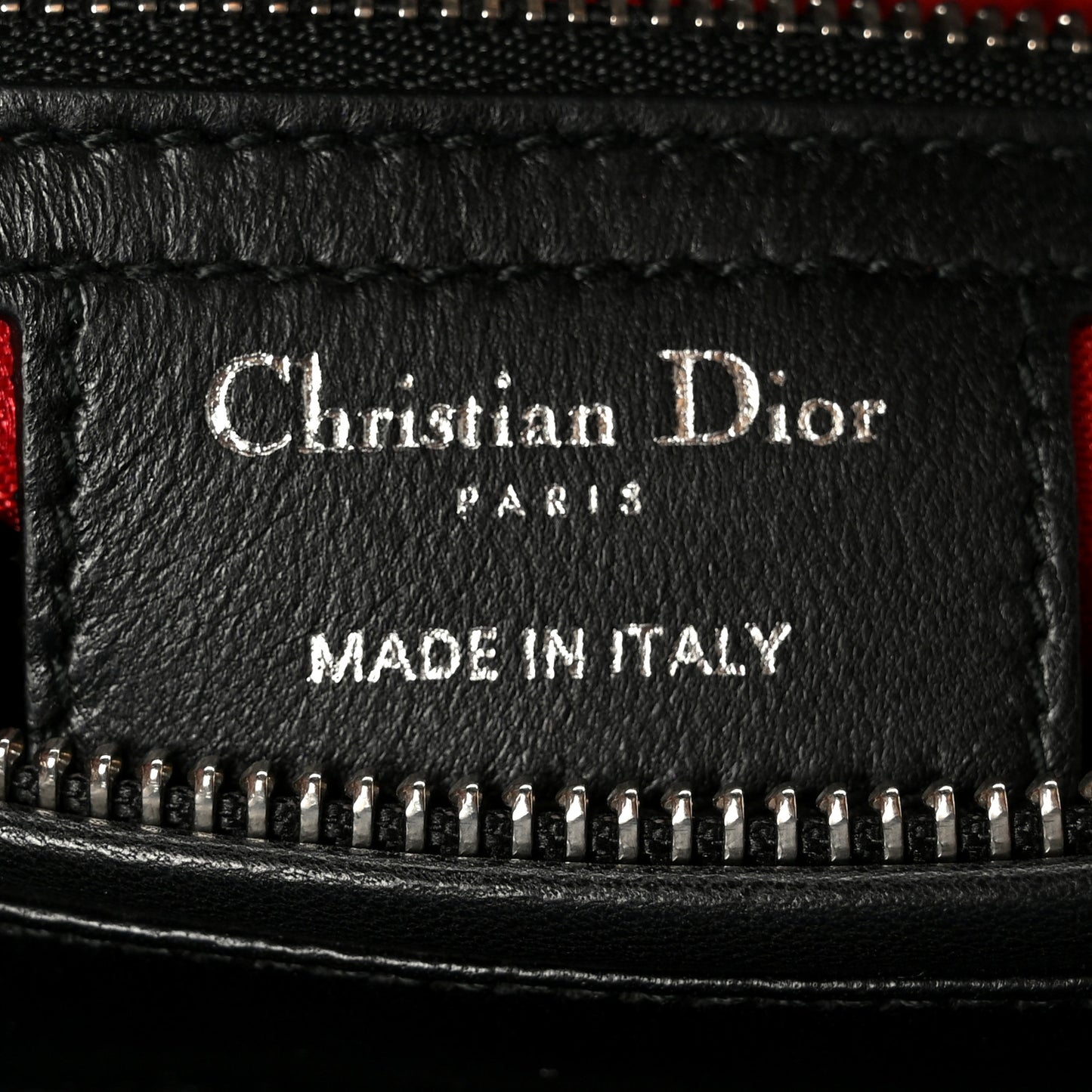 Lambskin Cannage Medium Lady Dior Black