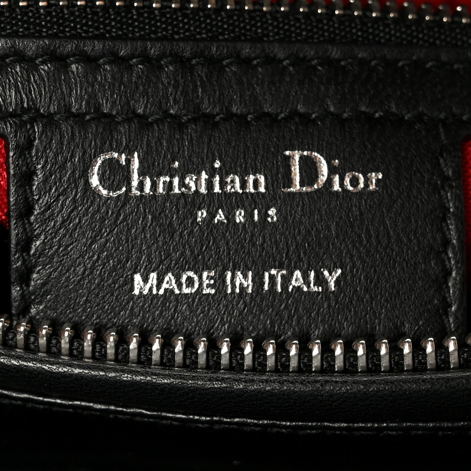 Christian Dior Lambskin Cannage Medium Lady Dior Black 6 of 10