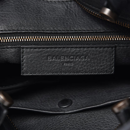 Balenciaga Veau Soyeux Perforated Blackout Hardware S City Black 5 of 9