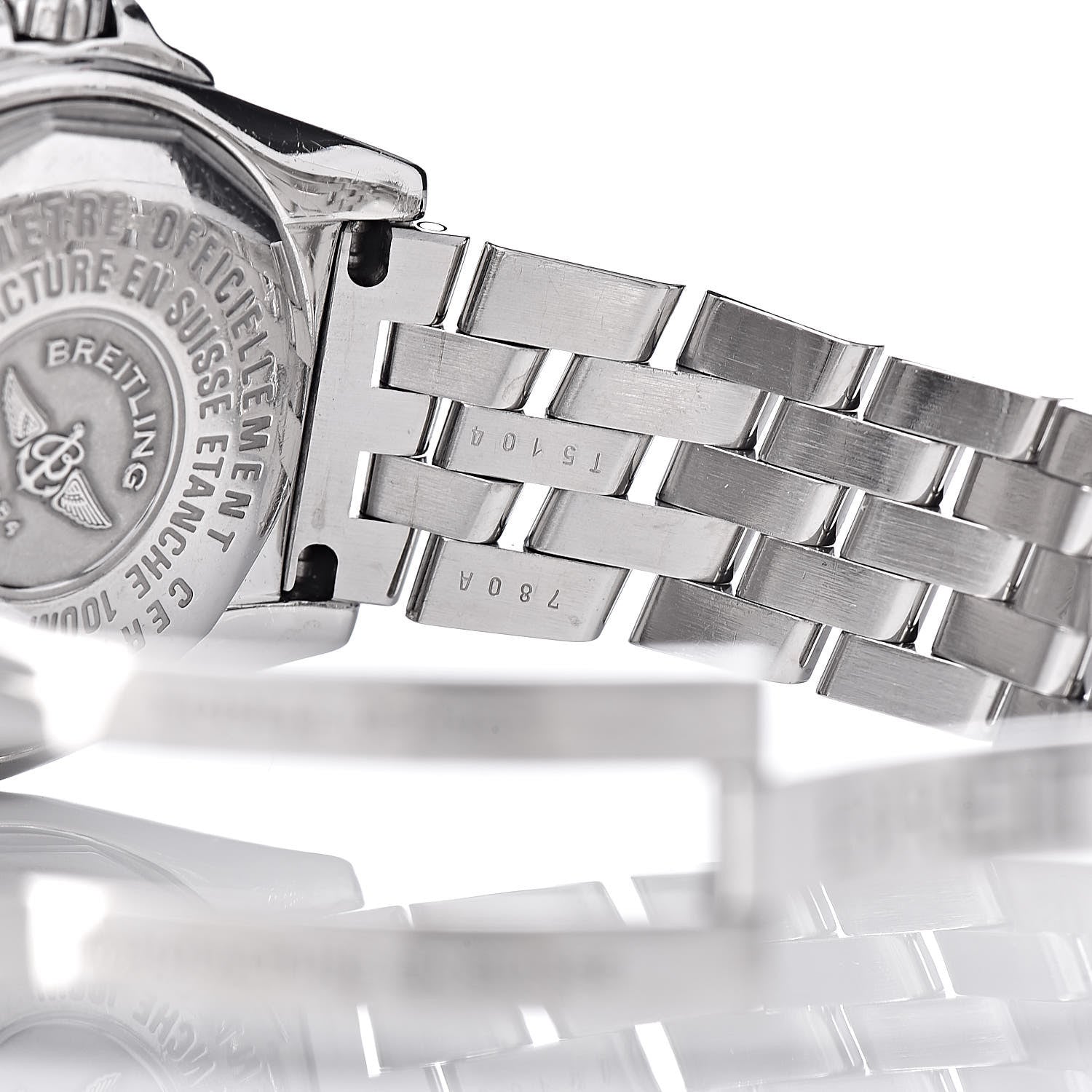 Breitling Stainless Steel Diamond Mother of Pearl 32mm Lady Cockpit Quartz Watch A71356 8 of 8