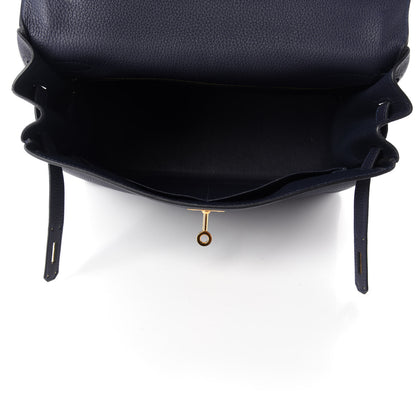 Hermes Togo Kelly Retourne 32 Bleu Nuit 5 of 13