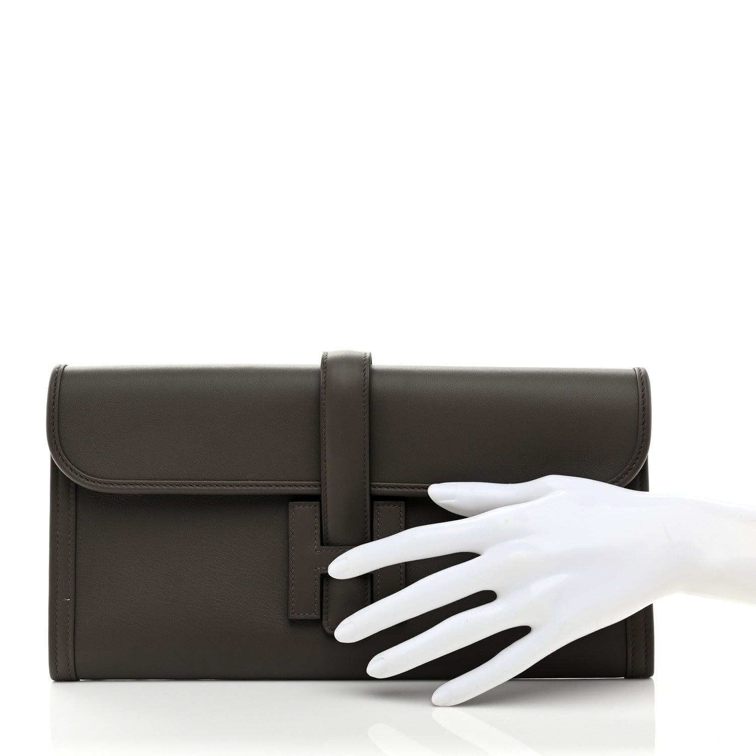 Hermes Swift Jige Elan 29 Clutch Etain 2 of 7