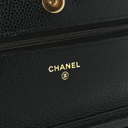 Chanel Caviar Quilted Wallet On Chain WOC Black 6 of 13