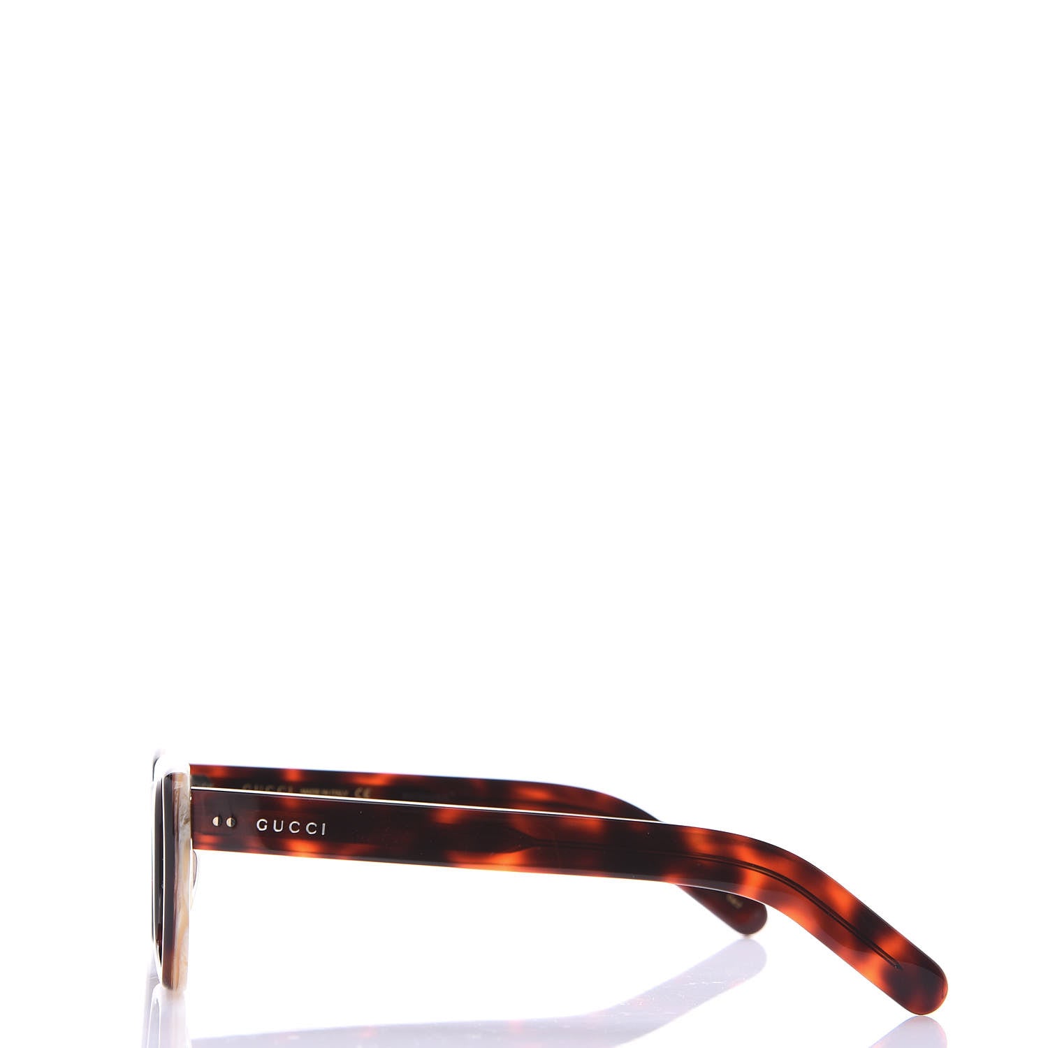 Gucci Acetate Rectangular Frame Sunglasses GG0539S Havana 2 of 8