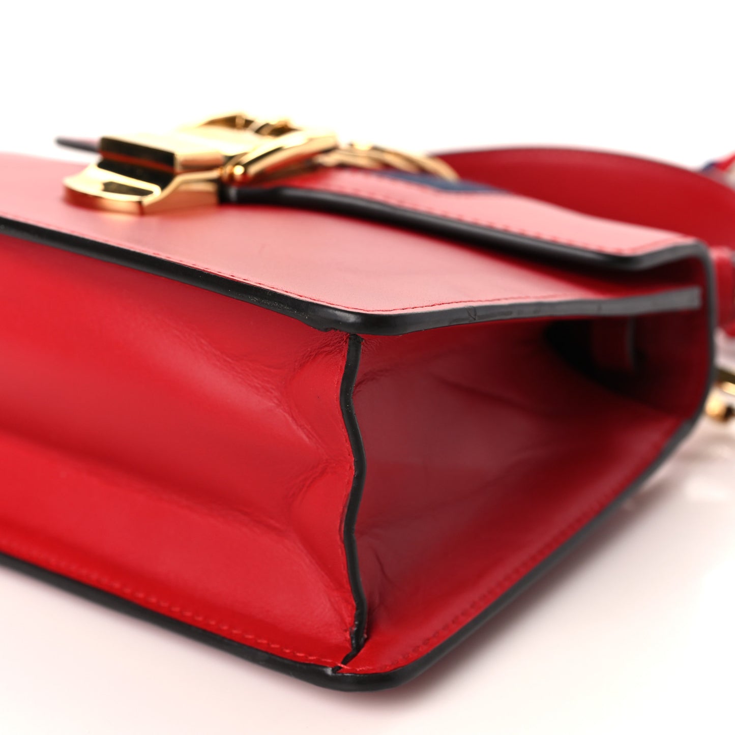Calfskin Mini Sylvie Top Handle Bag Hibiscus Red