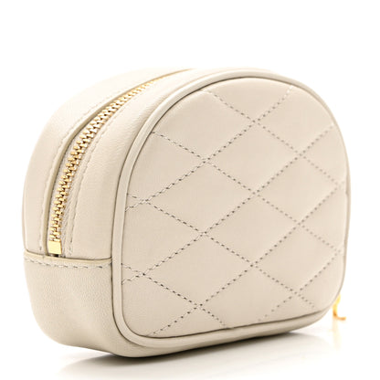 Saint Laurent Lambskin Quilted Lolita Cosmetic Pouch Crema Soft 2 of 6