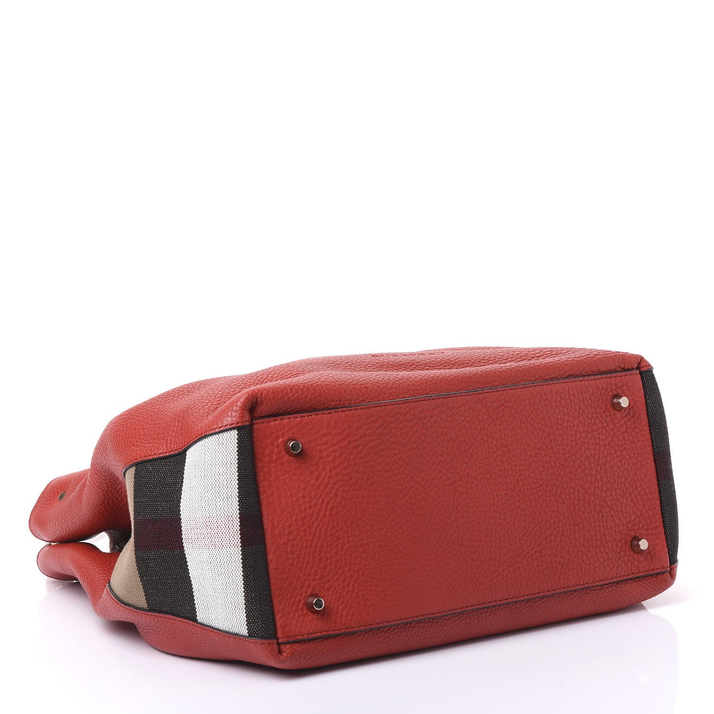 Grainy Calfskin House Check Medium Maidstone Red