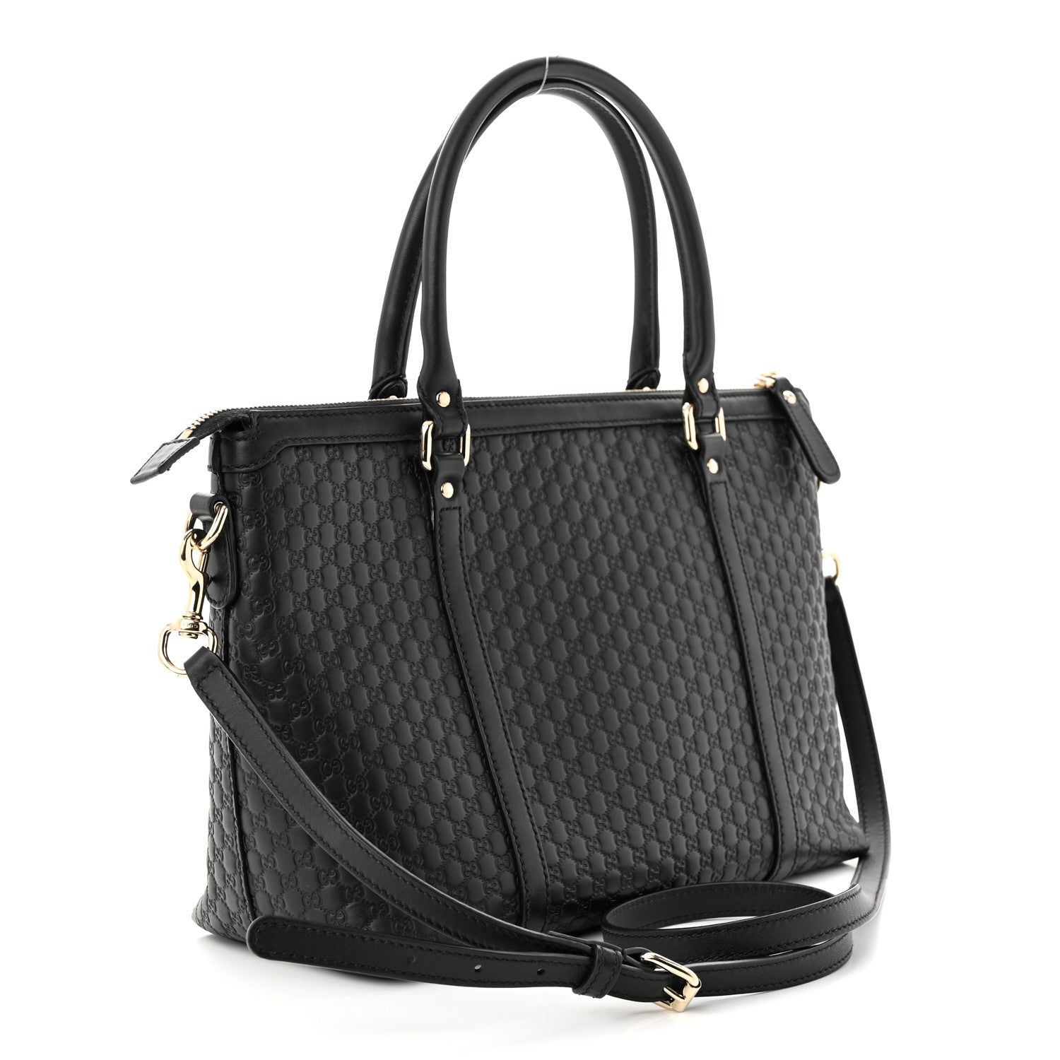 Gucci Soft Microguccissima Small Zippered Satchel Black 3 of 11