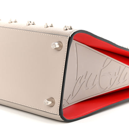 Christian Louboutin Calfskin Spikes Loubinthesky Medium Grey 10 of 12