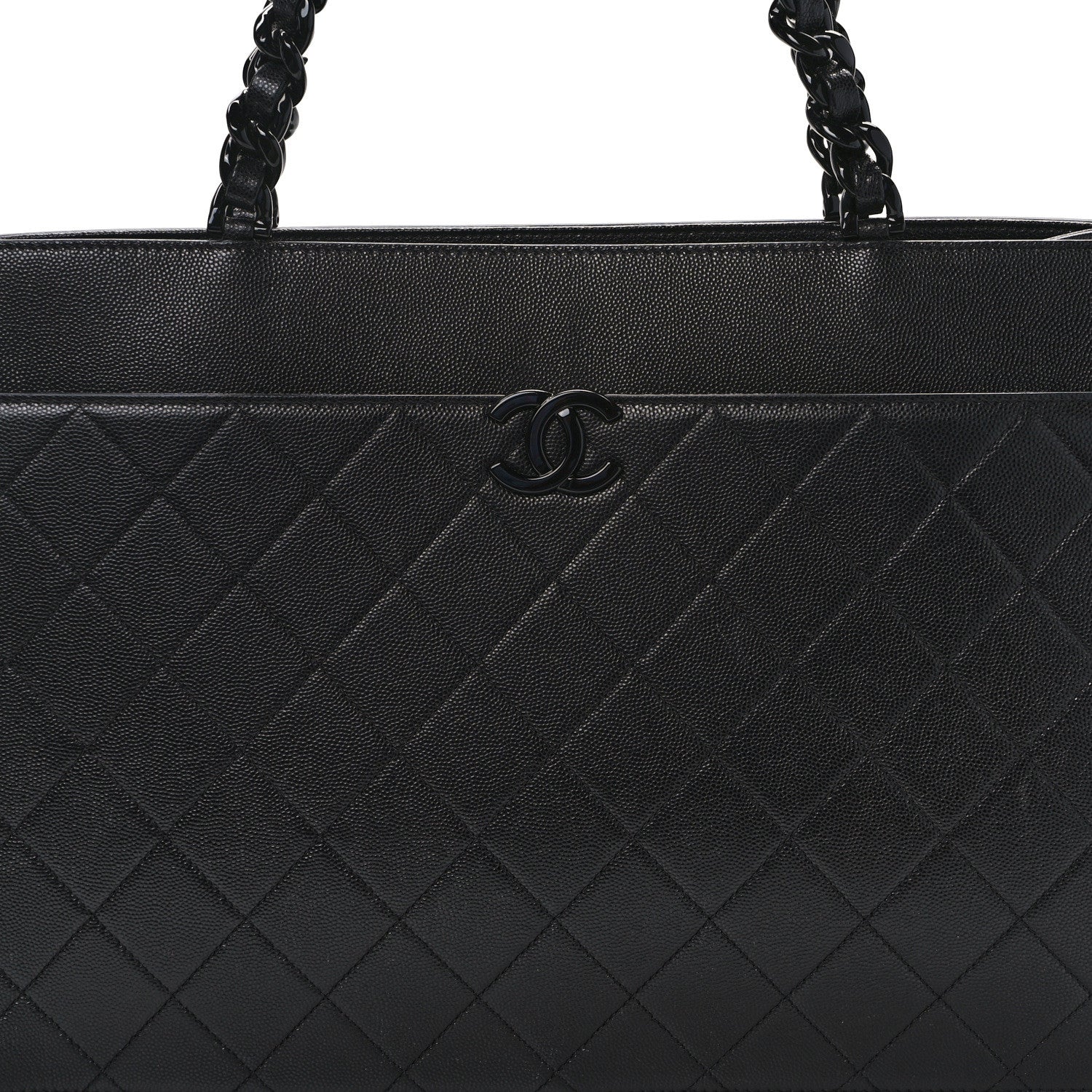 Chanel Caviar Quilted My Everything Large Shopping Tote Black 8 of 14