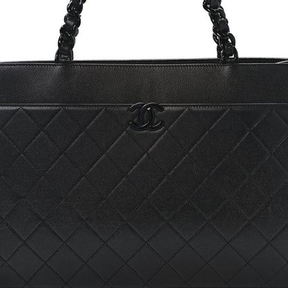 Chanel Caviar Quilted My Everything Large Shopping Tote Black 8 of 14
