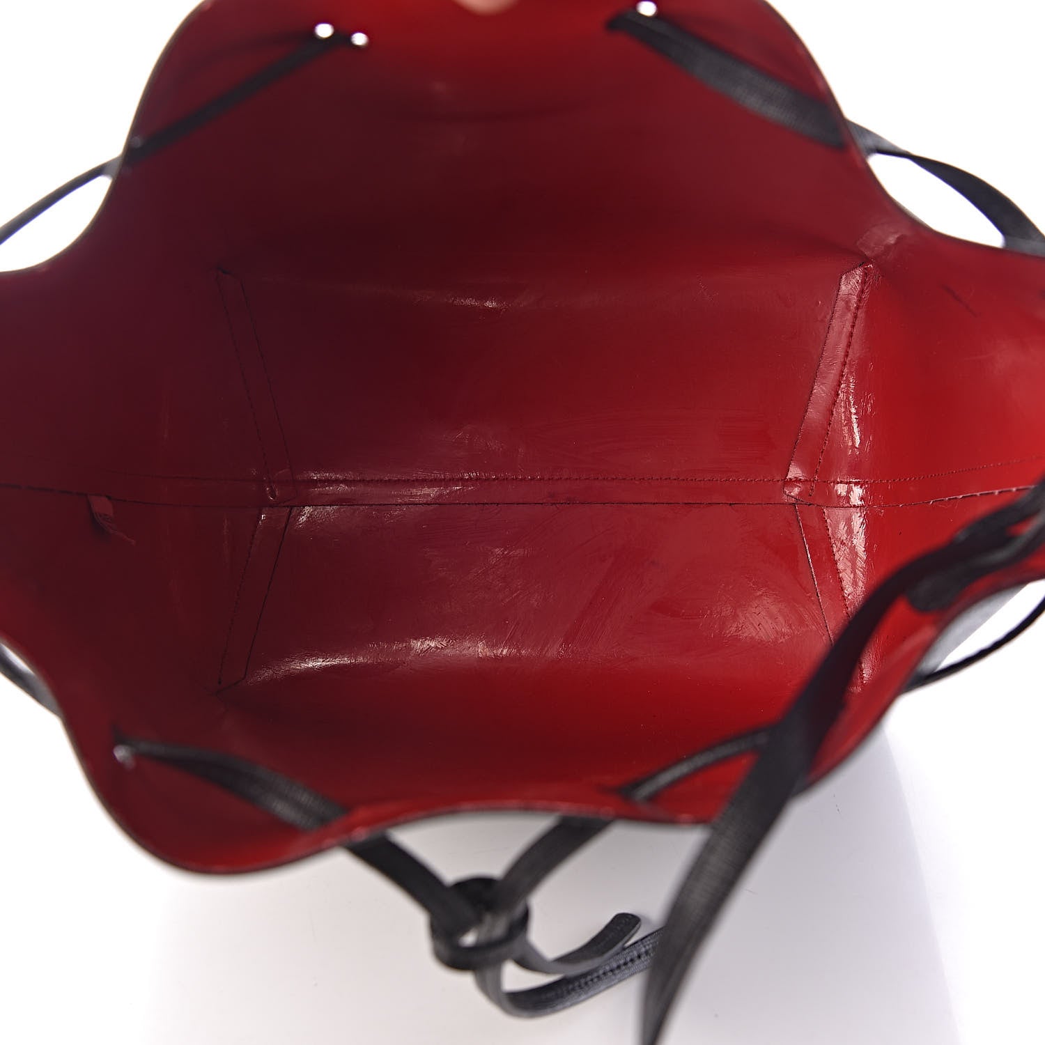 Mansur Gavriel Saffiano Bucket Bag Black Flamma 6 of 13