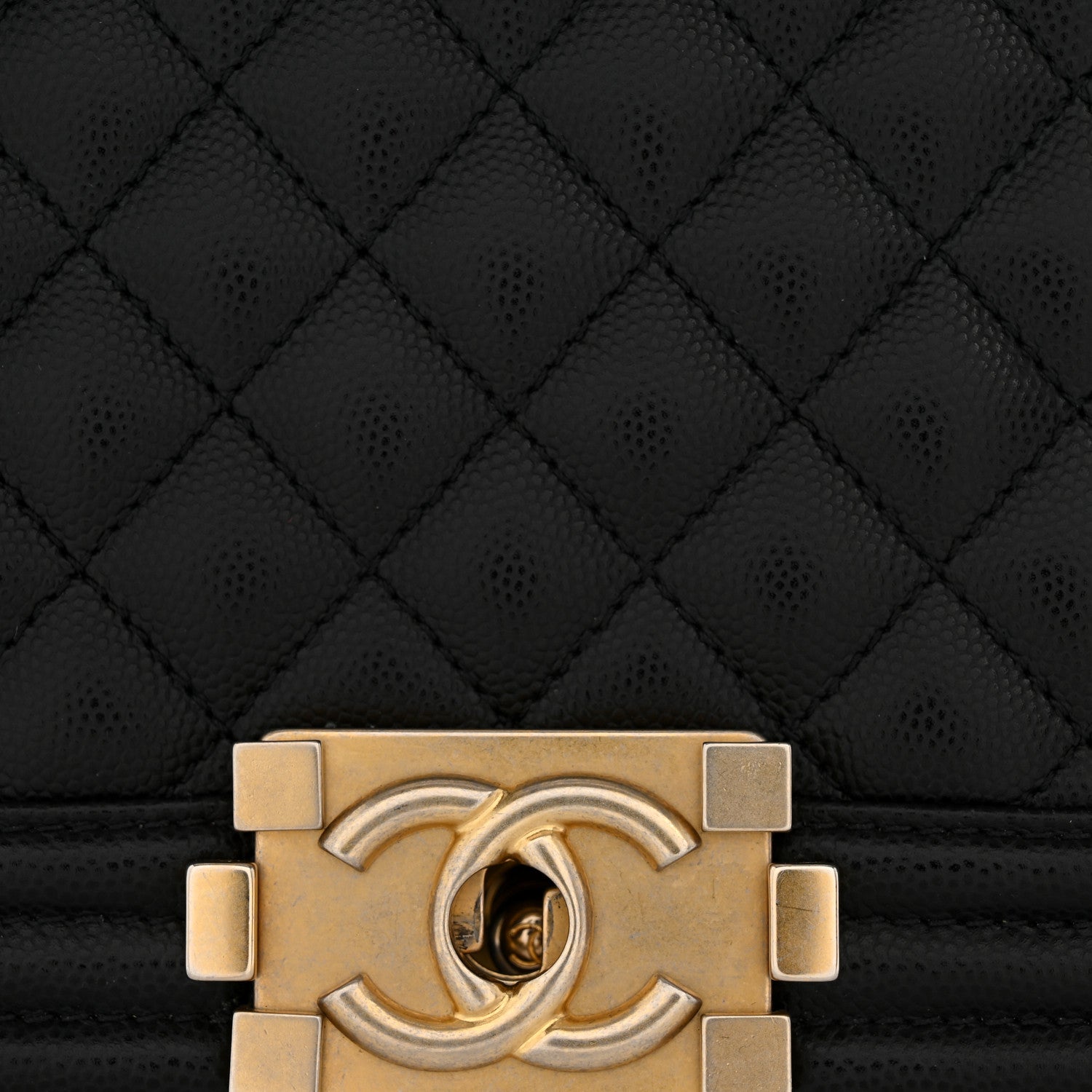 Chanel Caviar Quilted Medium Boy Flap Black 11 of 11