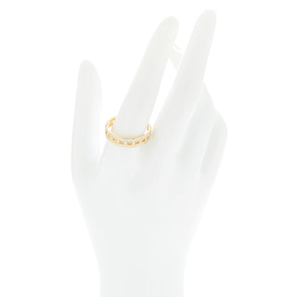 Tiffany 18K Yellow Gold Diamond T True Wide Ring 65 11 2 of 5