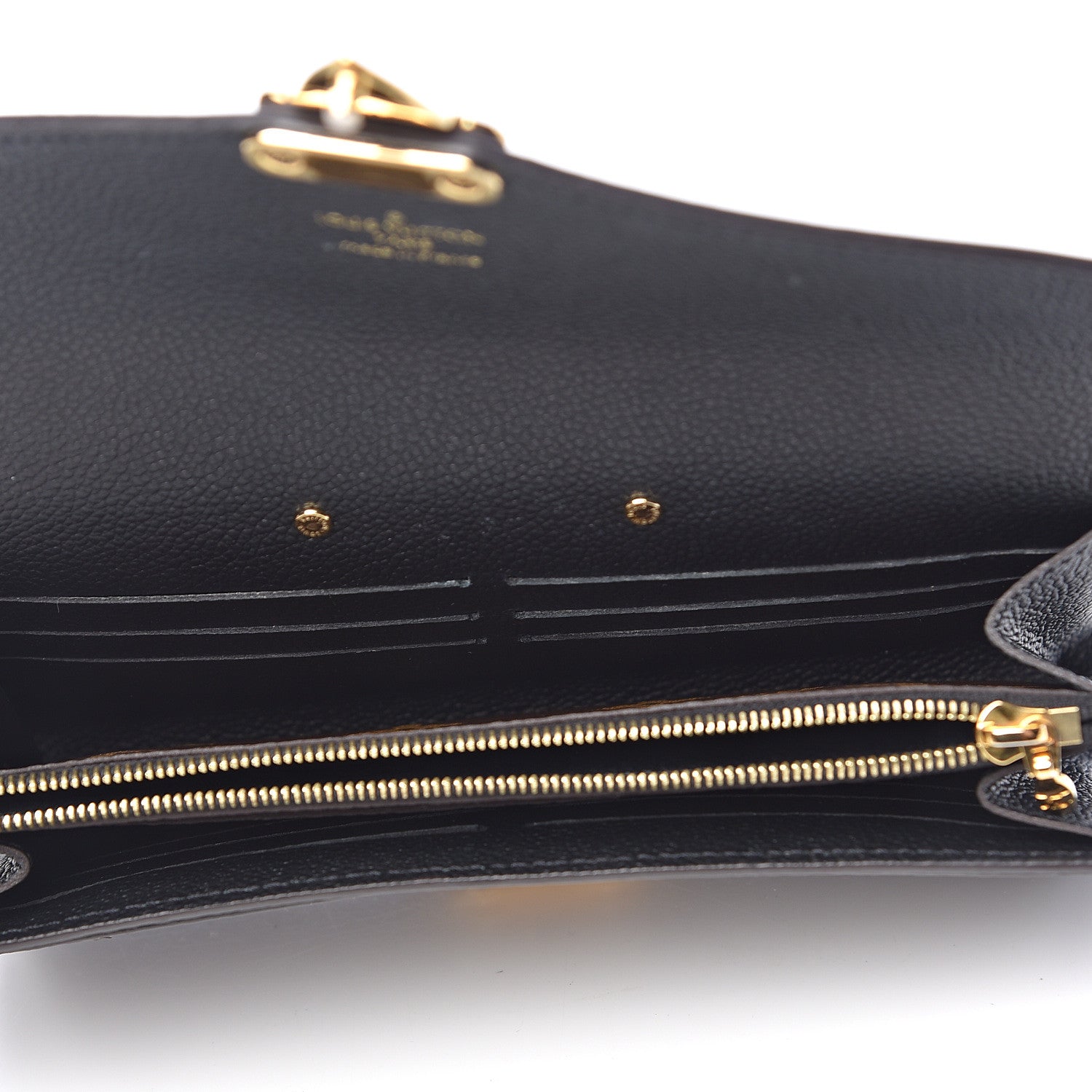 Louis Vuitton Monogram Pallas Wallet Black 5 of 7