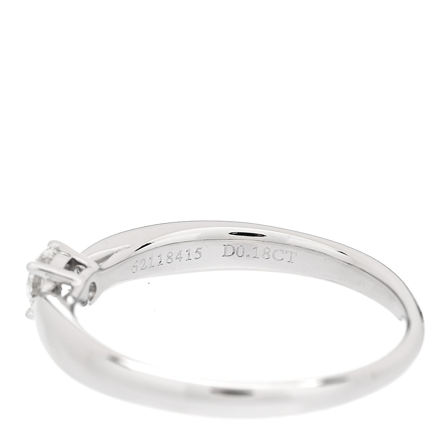 Tiffany Platinum Diamond .18ct Harmony Solitaire Engagement Ring 52 6 6 of 6