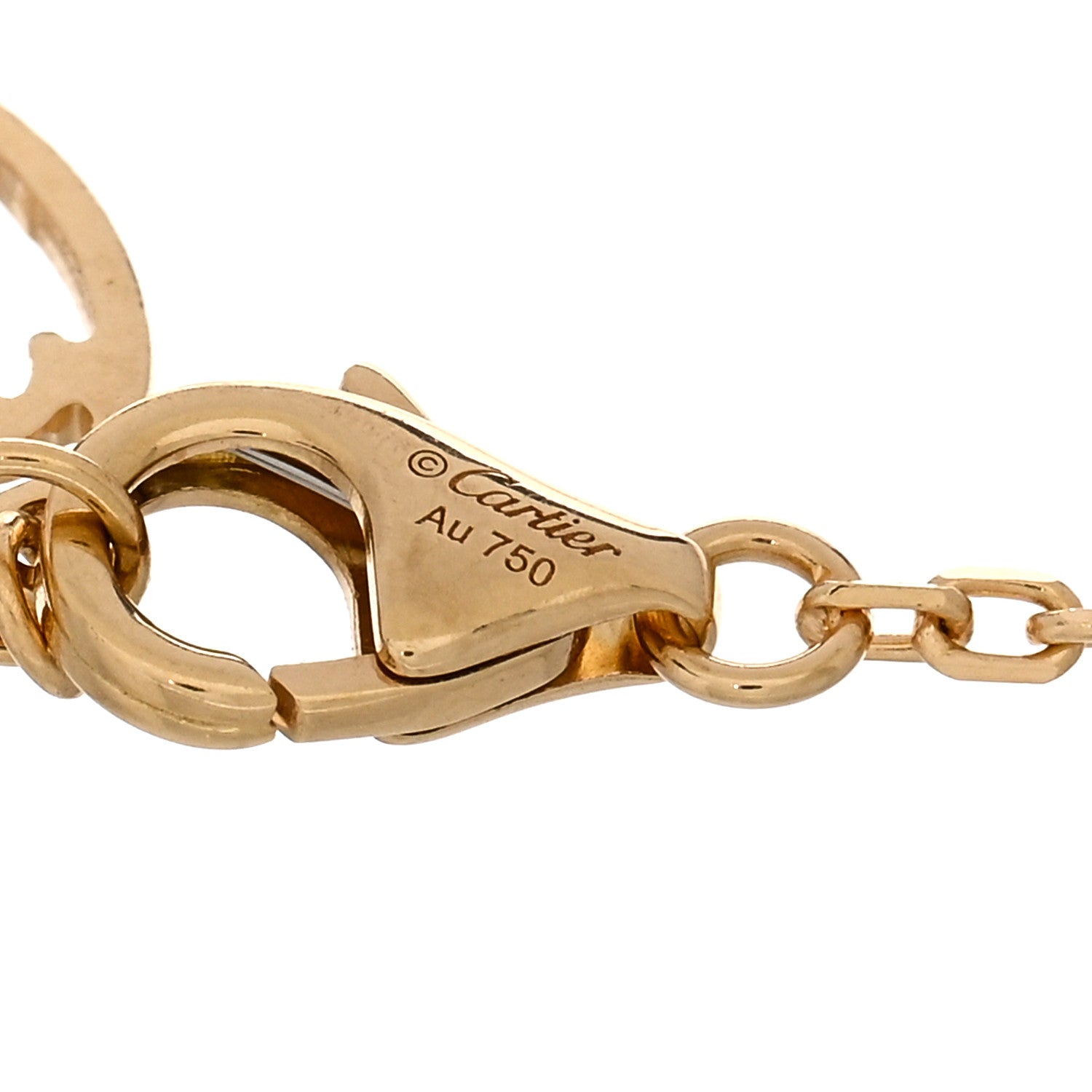Cartier 18K Yellow Gold Diamond SM D'Amour Bracelet 3 of 4