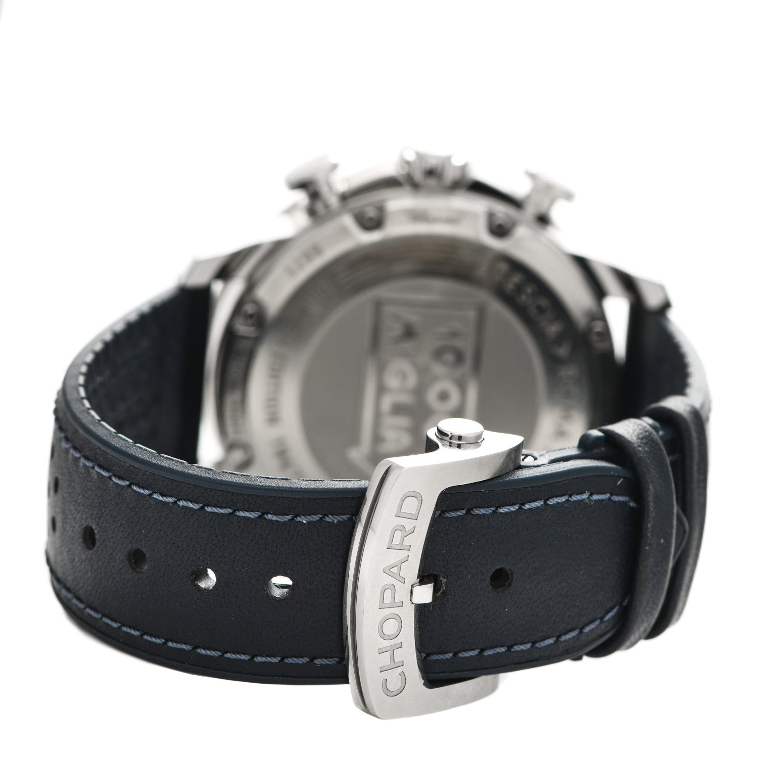Chopard Stainless Steel Calfskin 44mm Mille Miglia Limited Edition Chronograph Automatic Watch Blue 3 of 4