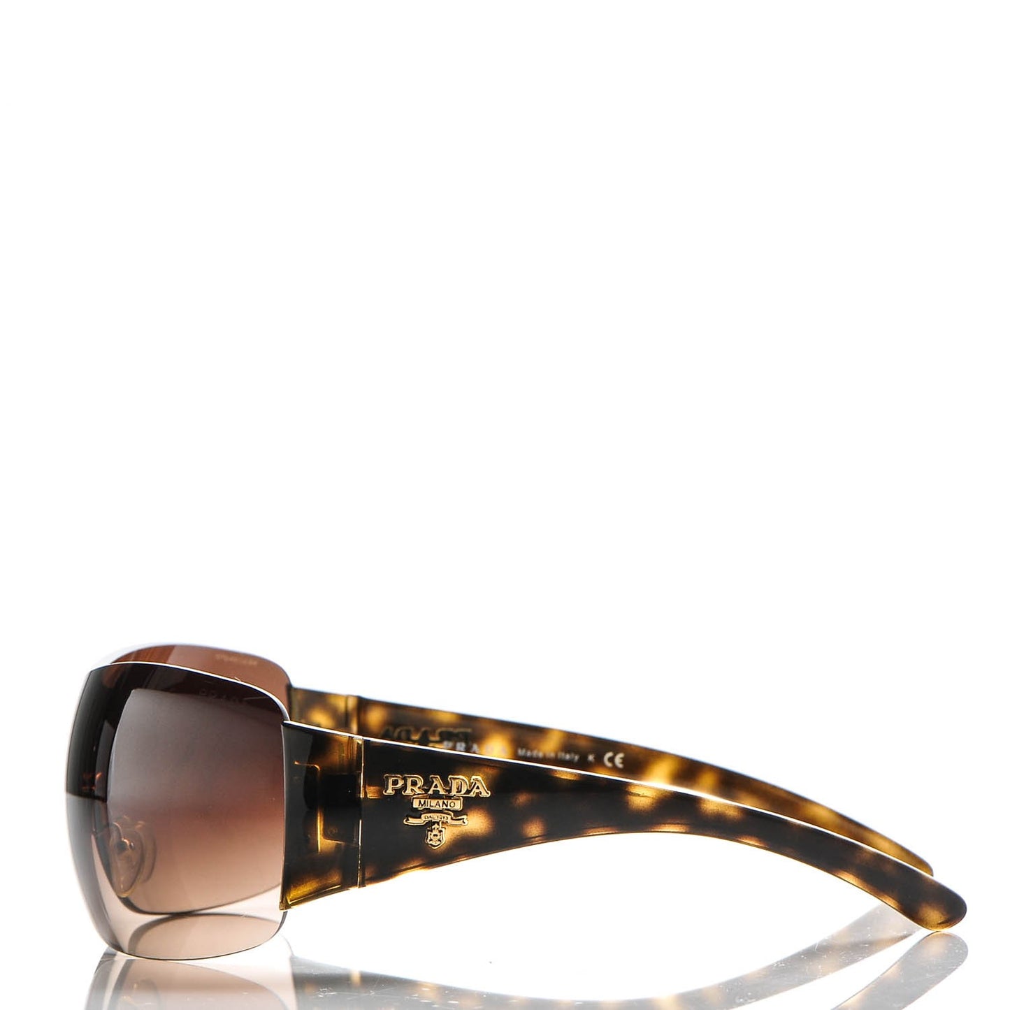 Rimless Shield Sunglasses SPR 22M Tortoise