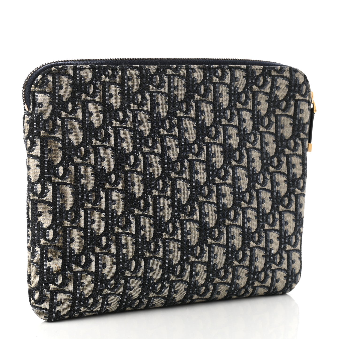 Oblique Pouch Clutch Blue
