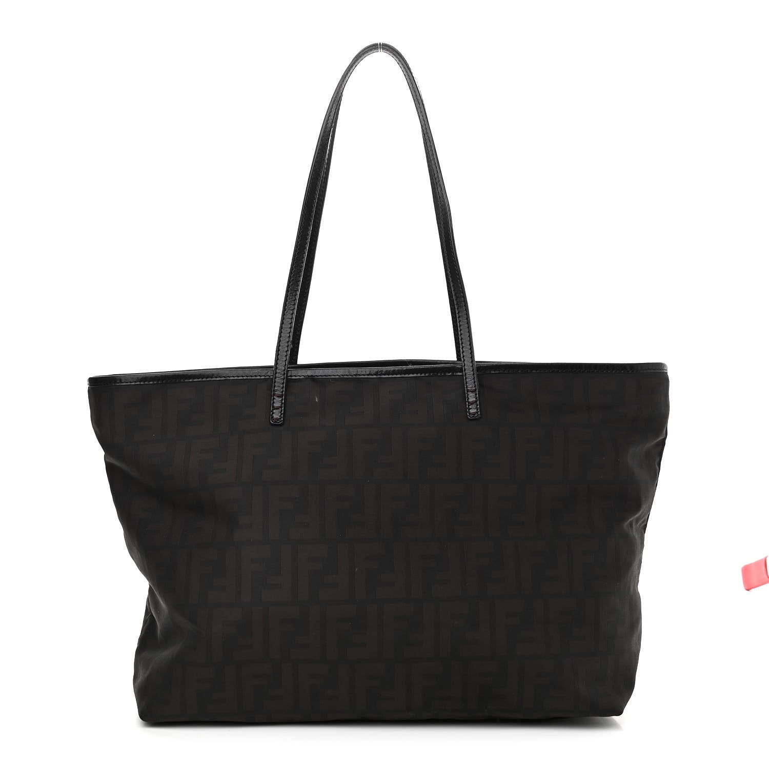 Fendi Nylon Zucca Medium Roll Tote Tobacco 3 of 22