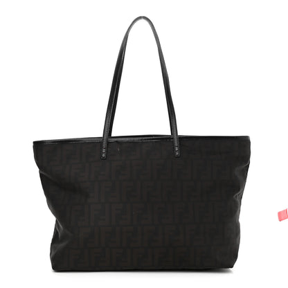 Fendi Nylon Zucca Medium Roll Tote Tobacco 3 of 22