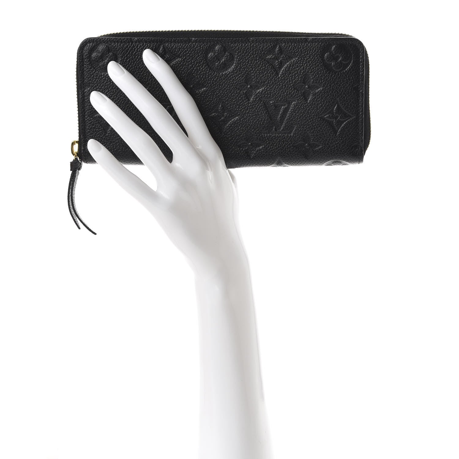 Louis Vuitton Empreinte Clemence Wallet Black 2 of 8