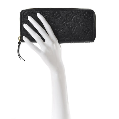 Louis Vuitton Empreinte Clemence Wallet Black 2 of 8