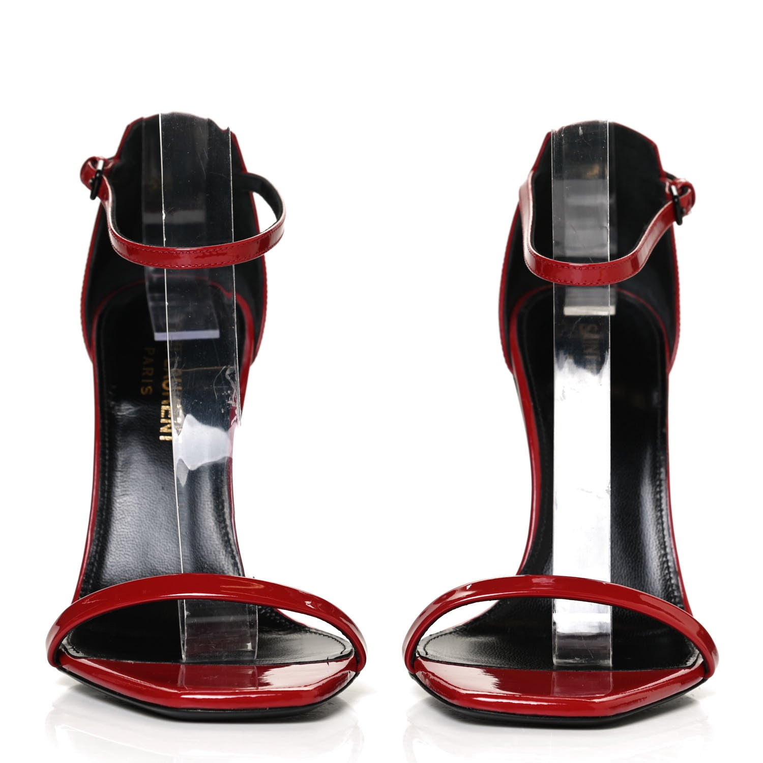 Saint Laurent Patent Opyum Sandals 36 Red 2 of 11