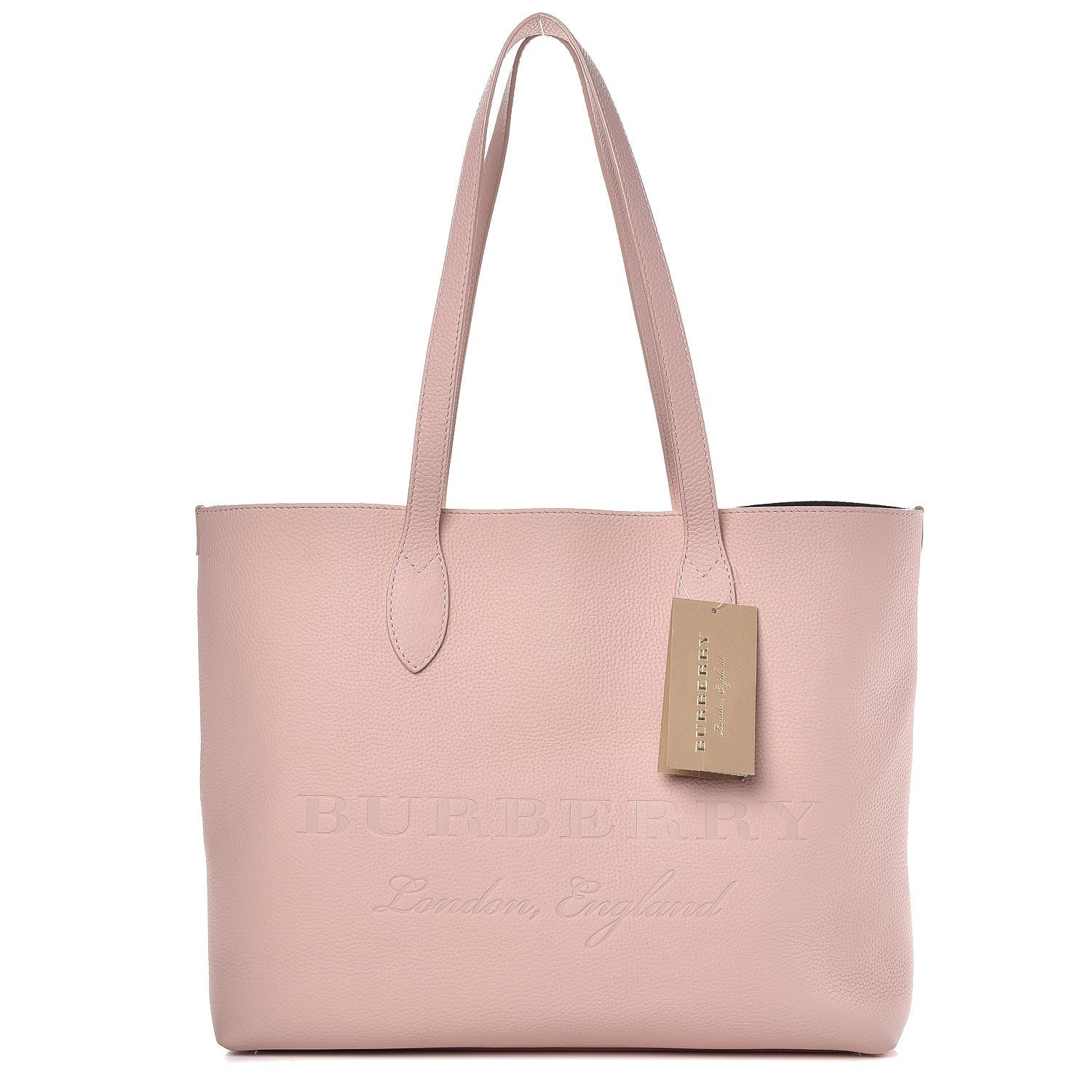 Burberry Grainy Calfskin Remington Tote Pale Ash Rose 1 of 7