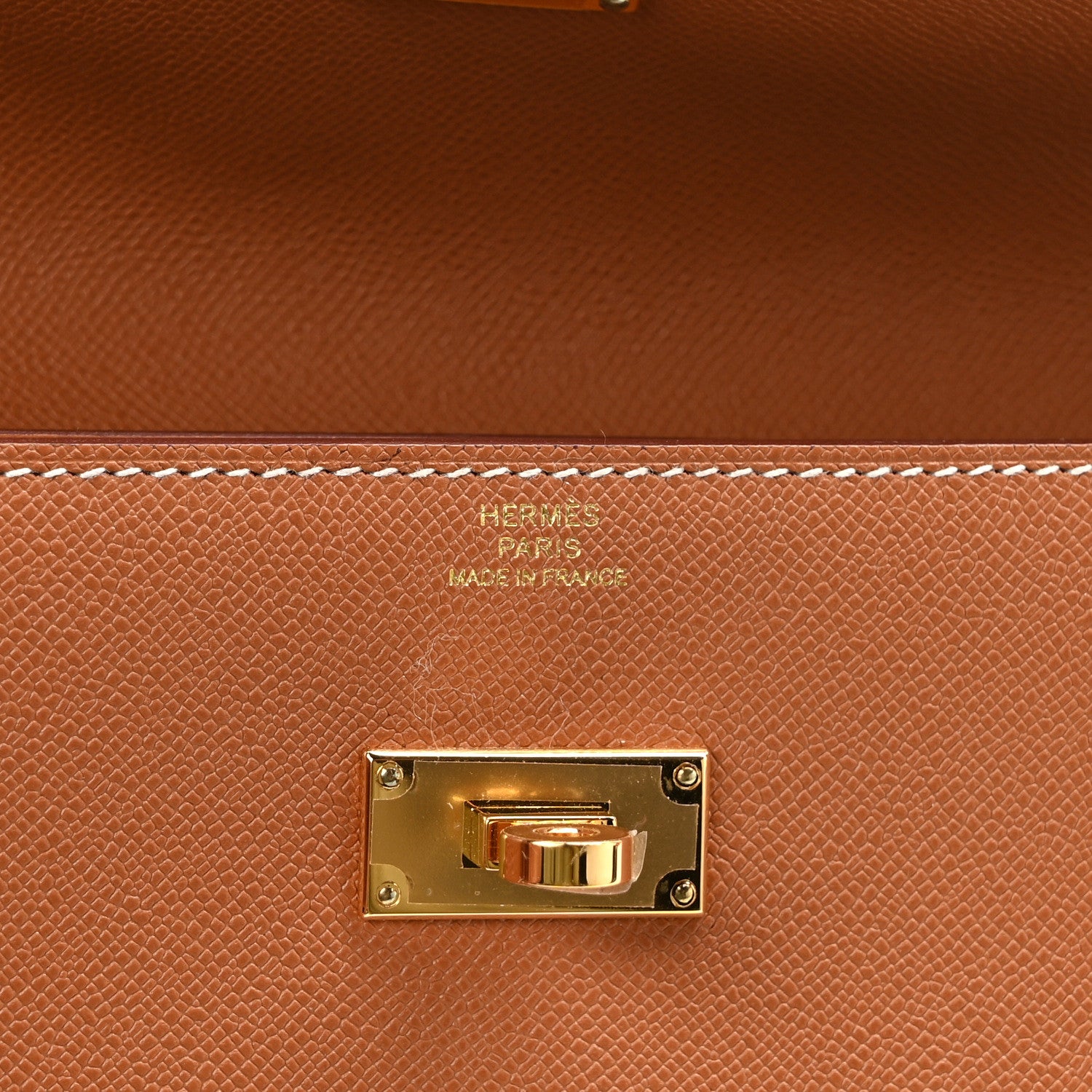 Hermes Madame Calfskin Kelly Pocket Long Wallet Gold 6 of 7