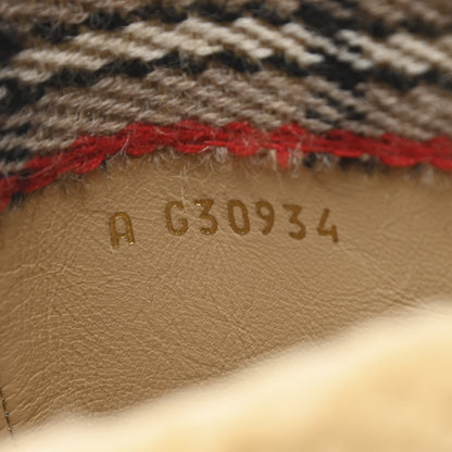 Chanel Shearling Suede Calfskin High Boots 36 Brown Beige 8 of 12