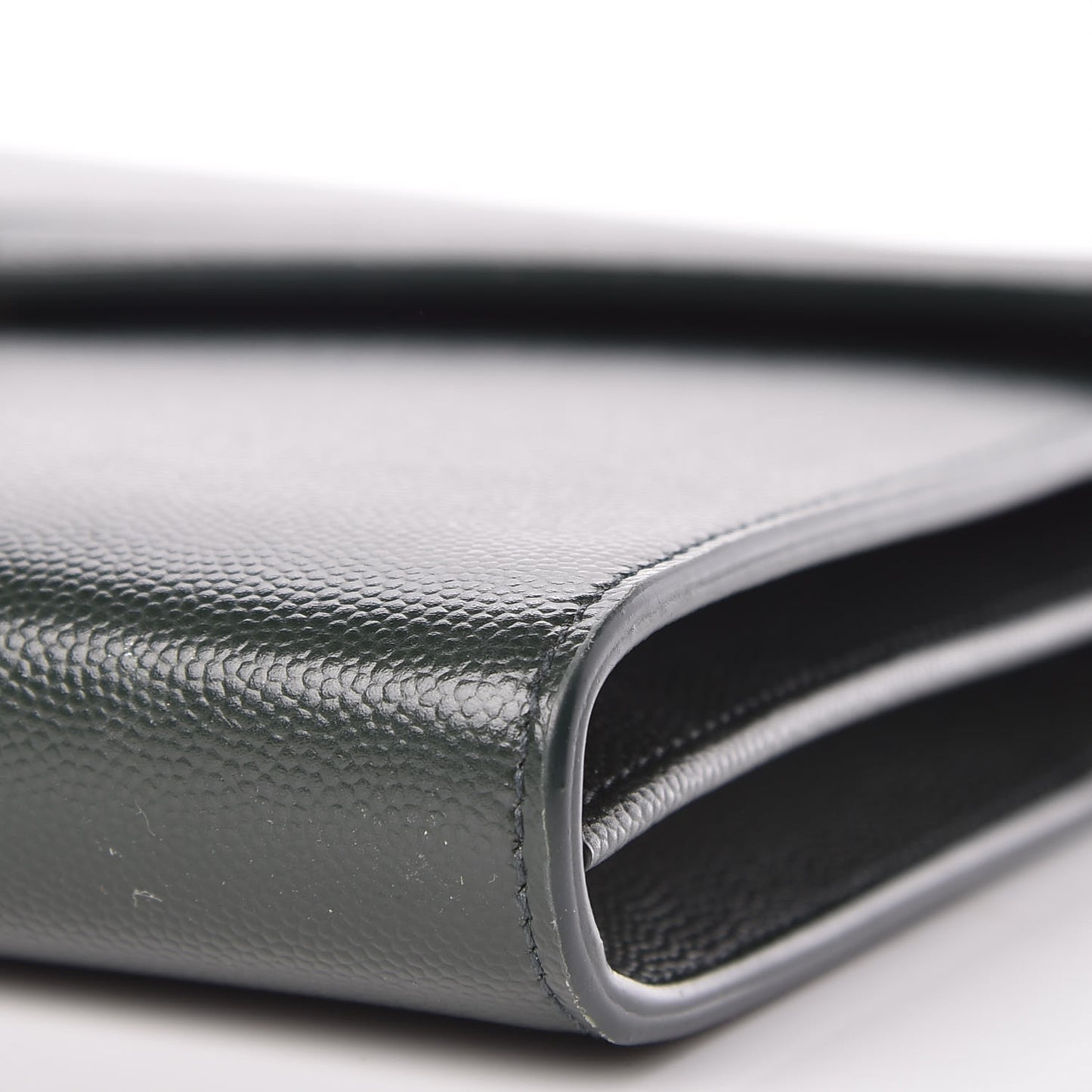 Grain De Poudre Monogram Cassandra Chain Wallet Vert Fonce