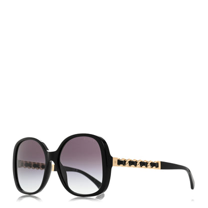 Chanel Acetate Chain Sunglasses 5470-Q-A Black 1 of 9