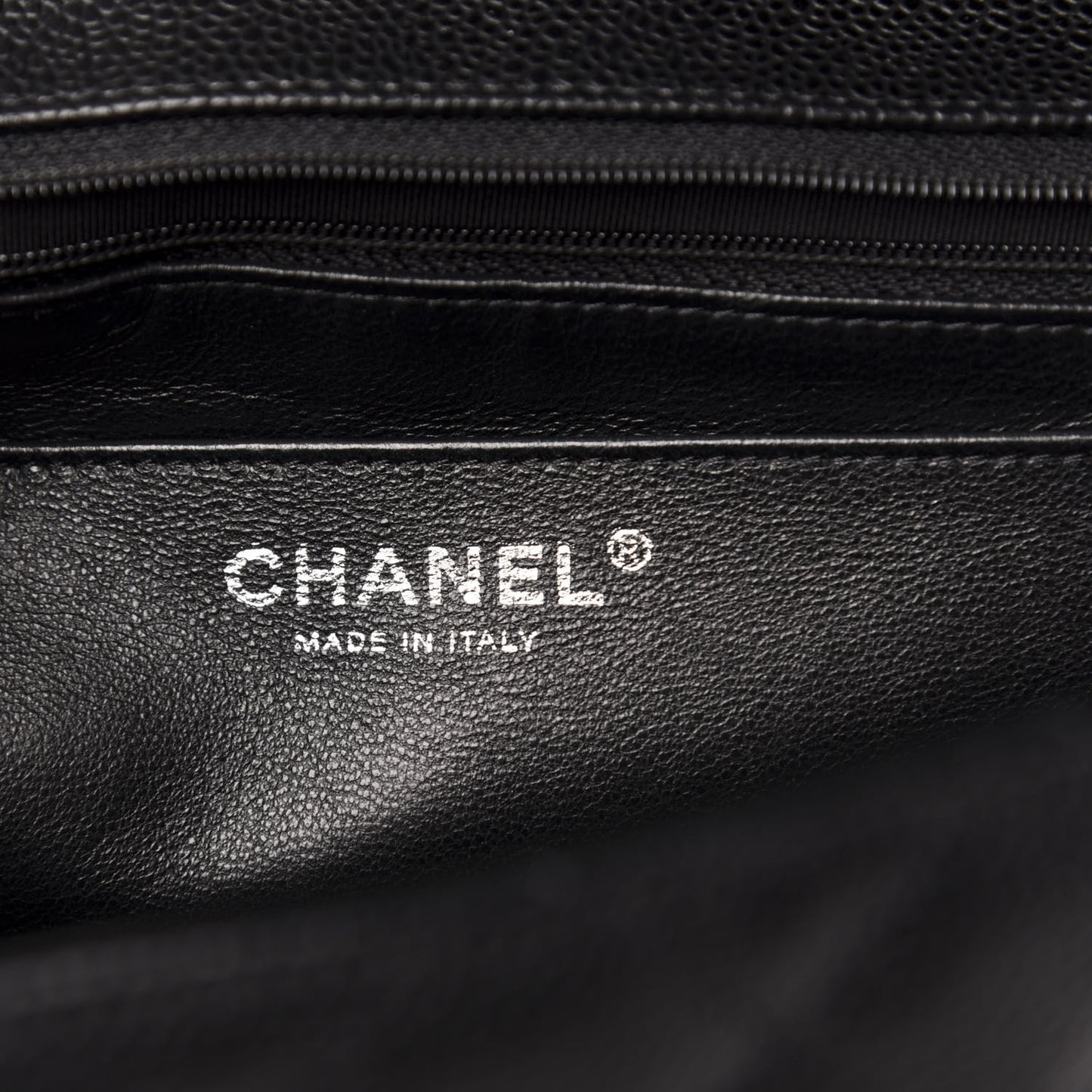 Caviar Quilted Jumbo Single Flap Black