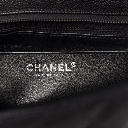 Chanel Caviar Quilted Jumbo Single Flap Black 6 of 12