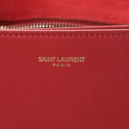 Saint Laurent Calfskin Classic Y Satchel Red 6 of 25