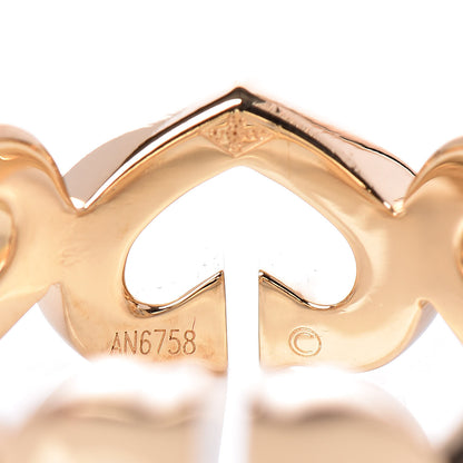 Cartier 18K Yellow Gold Diamond Hearts and Symbols Ring 49 4.75 5 of 5