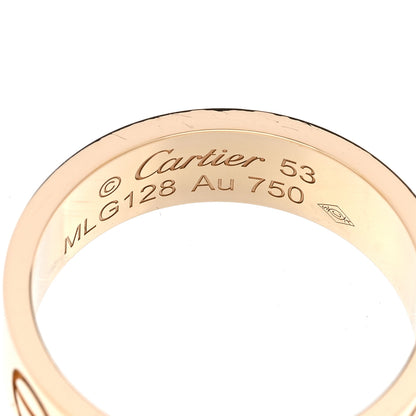 Cartier 18K Yellow Gold 5.5mm LOVE Ring 53 6.5 4 of 5