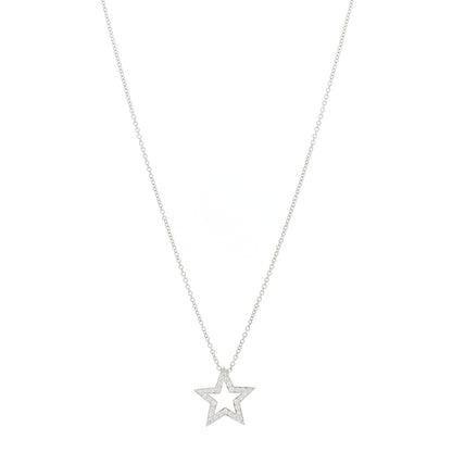 Tiffany Platinum Diamond Star Pendant Necklace 1 of 4